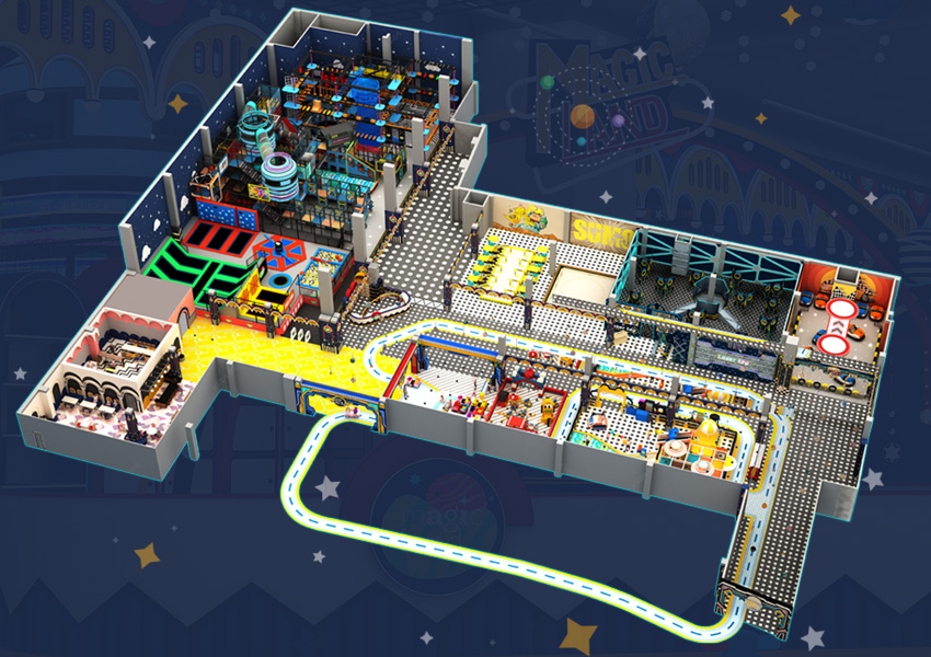 是由奇樂集團(tuán)精心設(shè)計(jì)打造大型室內(nèi)兒童游樂場