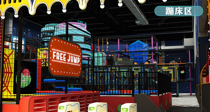 以國際潮流風(fēng)格為參考同時(shí)融入了未來創(chuàng)意的大型運(yùn)動娛樂游樂場