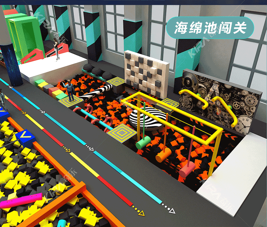 全新親子樂園是比較大型的室內(nèi)樂園，綜合型室內(nèi)樂園，